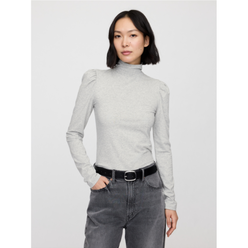 Gap Mockneck Puff Sleeve T-Shirt