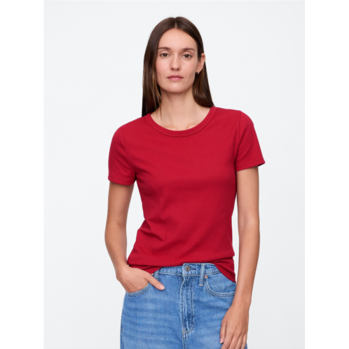 Gap Ribbed Crewneck T-Shirt