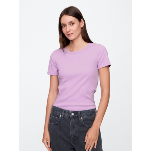 Gap Ribbed Crewneck T-Shirt