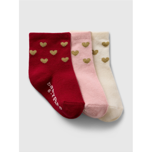 babyGap Valentines Day Crew Socks (3-Pack)