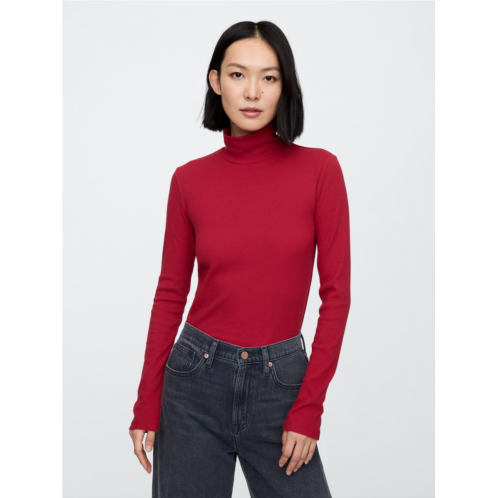 Gap Ribbed Mockneck T-Shirt