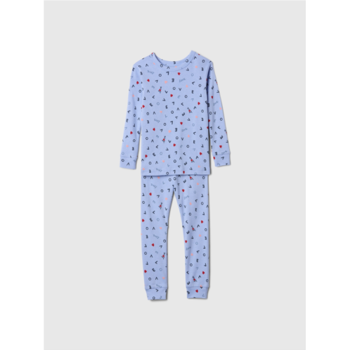 babyGap 100% Organic Cotton Love Print PJ Set