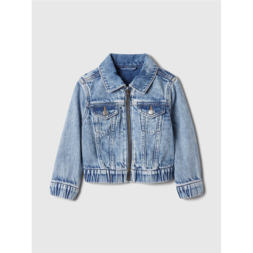 babyGap Icon Denim Bomber Jacket