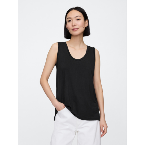 Gap Relaxed Luxe Scoopneck Tank Top