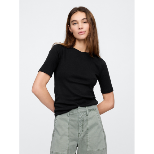 Gap Favorite Ribbed Crewneck T-Shirt