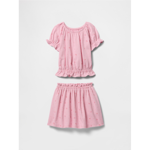 babyGap Textured Skort Two-Piece Outfit Set