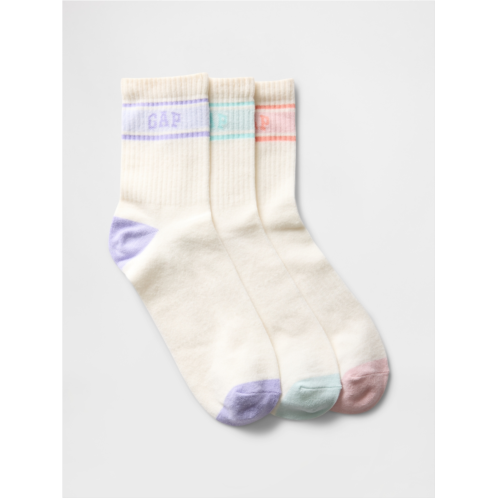 Kids Gap Logo Crew Socks (3-Pack)