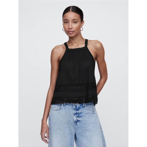 Gap High-Neck Lace Top