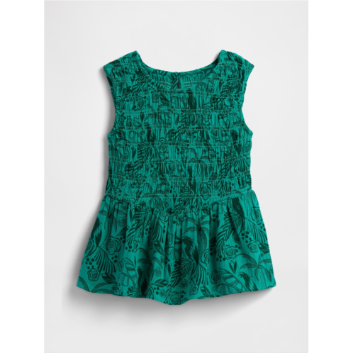 Gap Kids Smocked Gauze Peplum Top