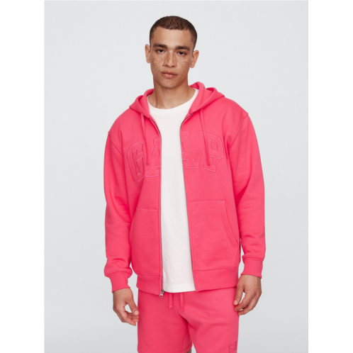 Relaxed Gap Logo Zip Hoodie