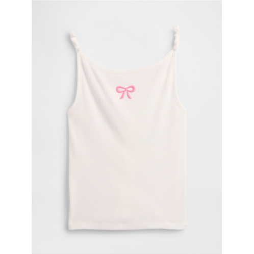 Gap Kids Ribbed Bow-Tie Tank Top