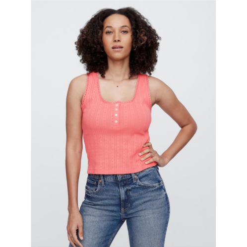 Gap Pointelle Scoopneck Top