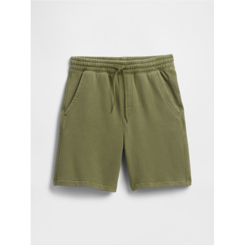 Gap Kids Washed-Fleece Pull-On Shorts