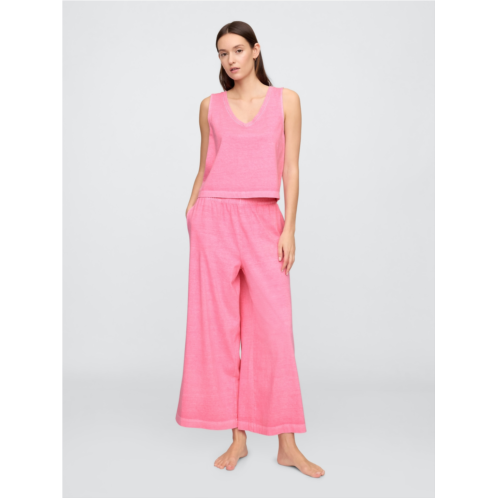 Gap Wide-Leg Crop PJ Pants