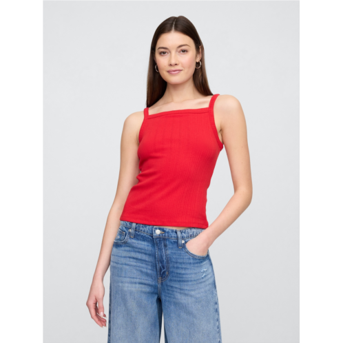Gap Ribbed Squareneck Tank Top