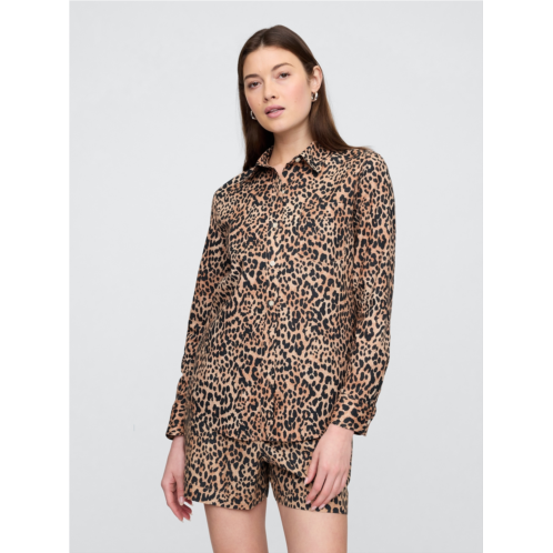 Gap Linen-Blend Easy Shirt