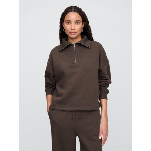 Gap Oversized Quarter-Zip Sweatshirt