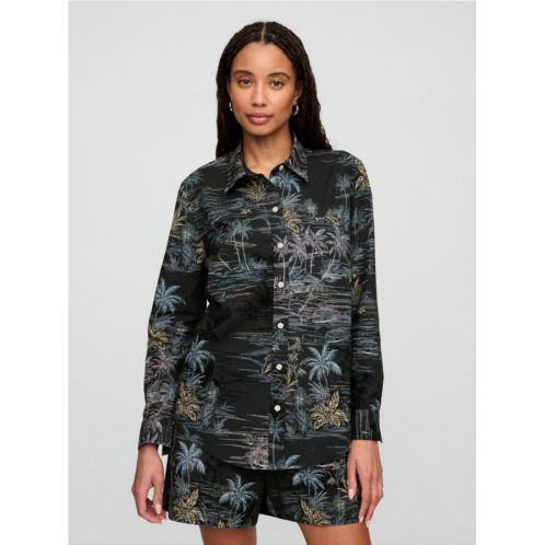 Gap Linen-Blend Easy Shirt
