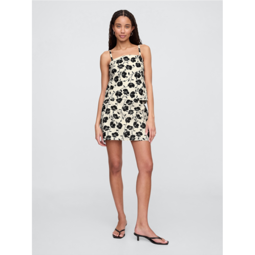 Gap Linen-Blend Pull-On Mini Skirt