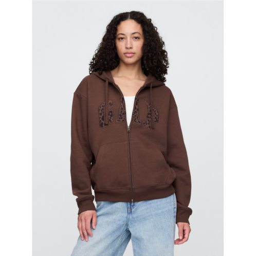 Relaxed Gap Logo Zip Hoodie