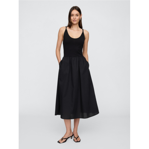 Gap Twist-Strap Scoopneck Midi Dress
