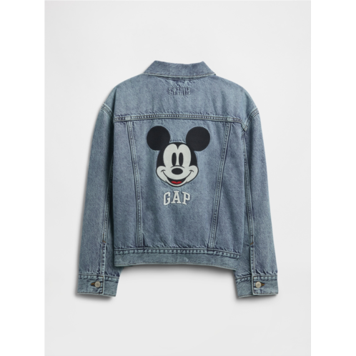 GapKids × Disney Mickey Mouse Relaxed Icon Denim Jacket