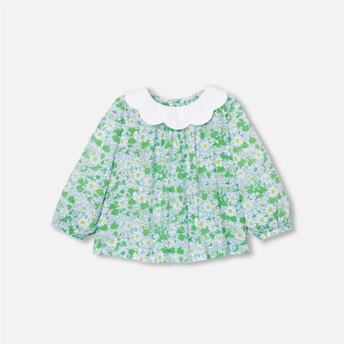 Jacadi Baby girl blouse in Liberty fabric