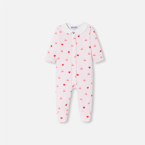 Jacadi Baby girl fleece pajamas