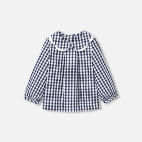 Jacadi Baby girl gingham blouse