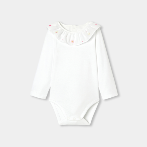 Jacadi Baby girl long-sleeved bodysuit