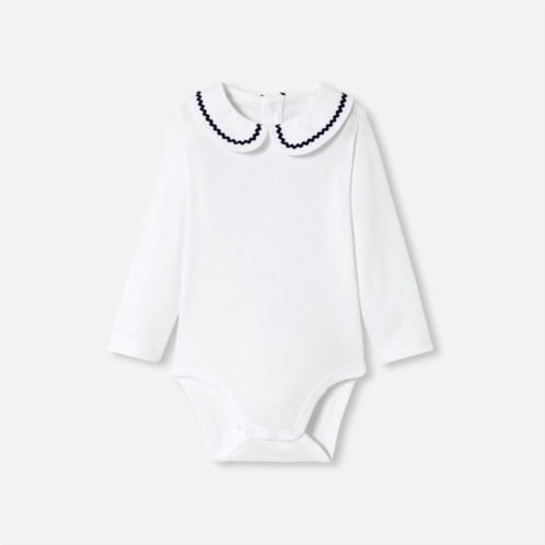 Jacadi Baby girl bodysuit with fancy collar