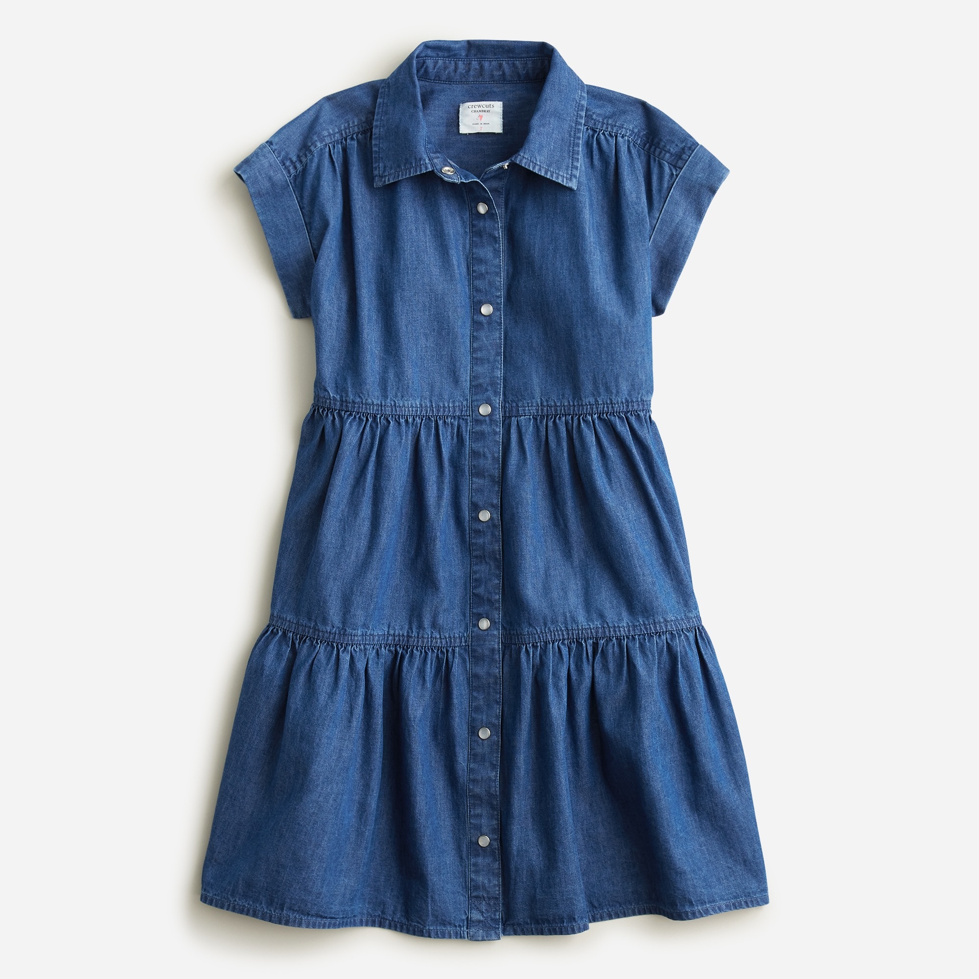 Jcrew Girls button-front chambray shirtdress