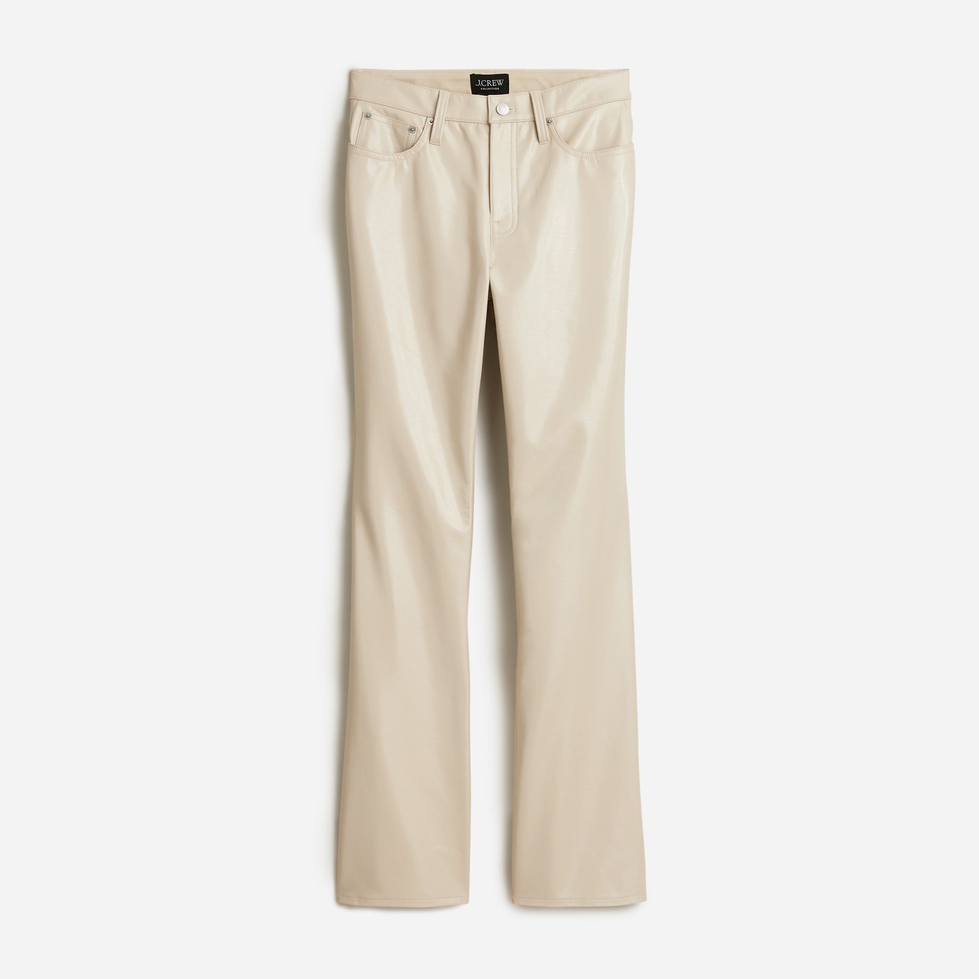 Jcrew Collection demi-boot pant in faux patent leather