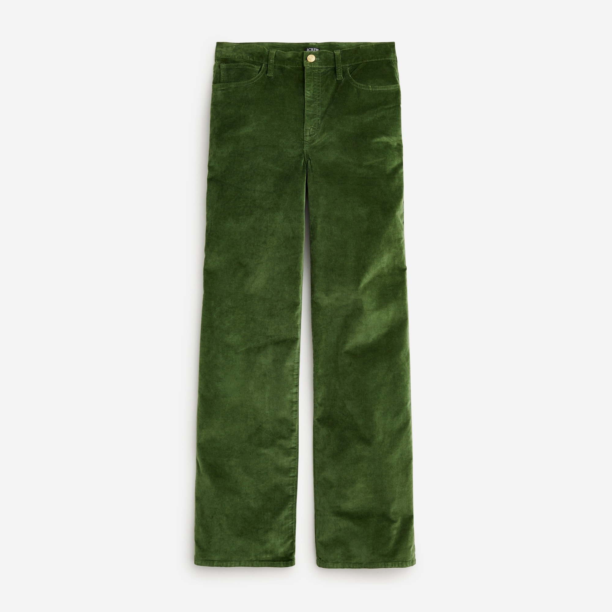 Jcrew Full-length slim wide-leg pant in stretch velvet