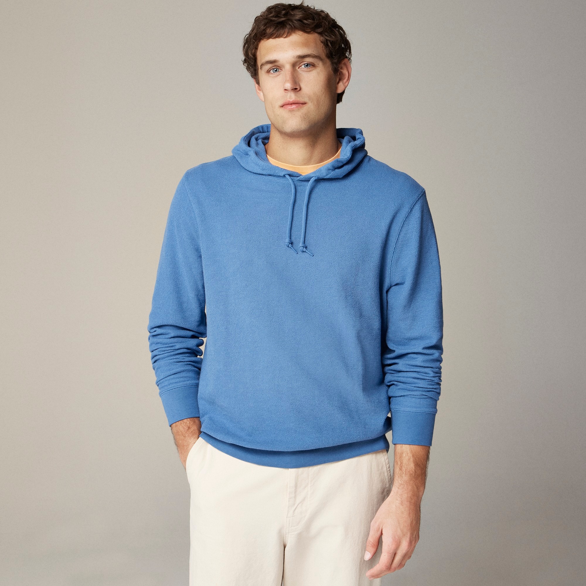 Jcrew Textured sweater-tee hoodie