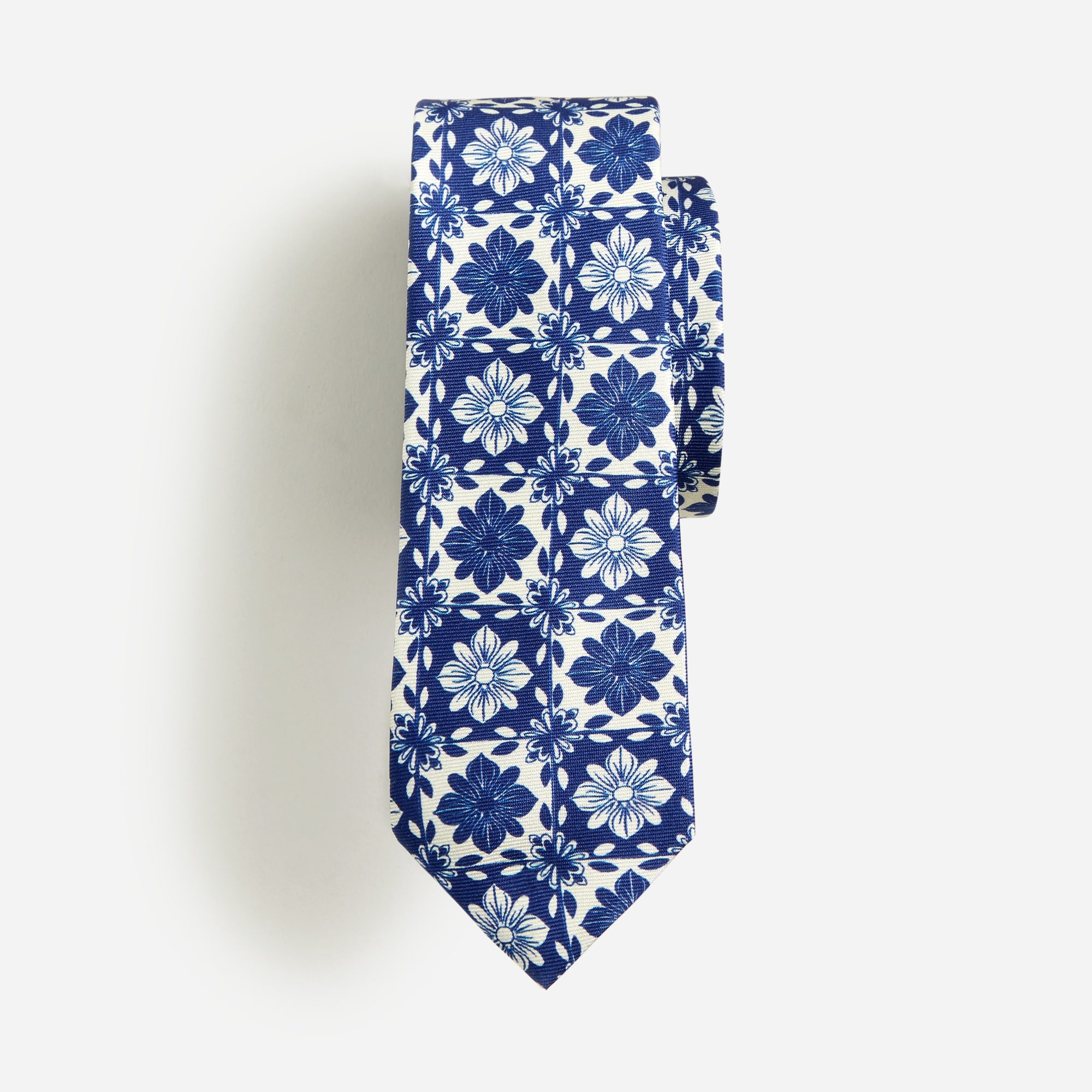 Jcrew Kids silk tie in Island tile print