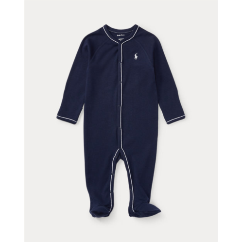 Polo Ralph Lauren Cotton Jersey Footed Coverall