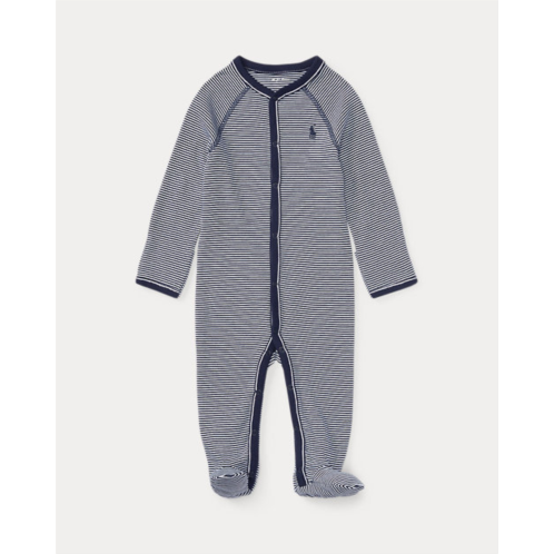 Polo Ralph Lauren Striped Cotton Footed Coverall