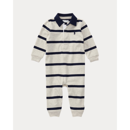 Polo Ralph Lauren Striped Cotton Jersey Rugby Coverall