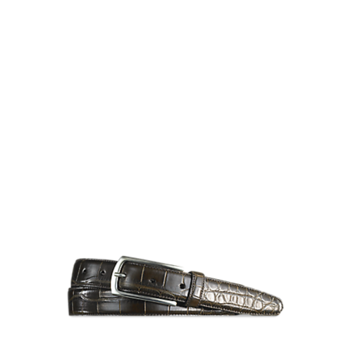 Polo Ralph Lauren Alligator Sterling-Buckle Belt