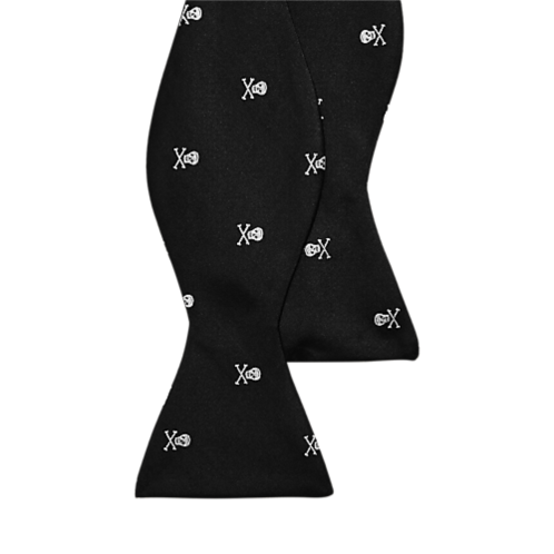 Polo Ralph Lauren Skull-and-Bones Silk Bow Tie