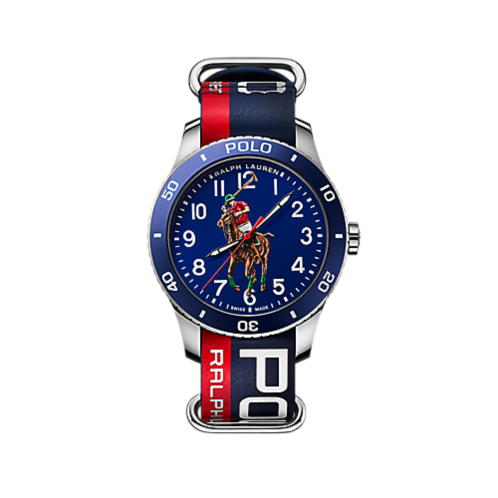 Polo Ralph Lauren 42 MM Polo Player Steel Blue Dial