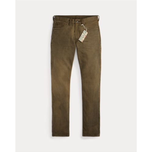 Polo Ralph Lauren Slim Fit Distressed Brown Jean