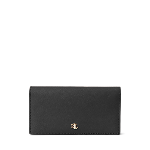 Polo Ralph Lauren Crosshatch Leather Slim Wallet