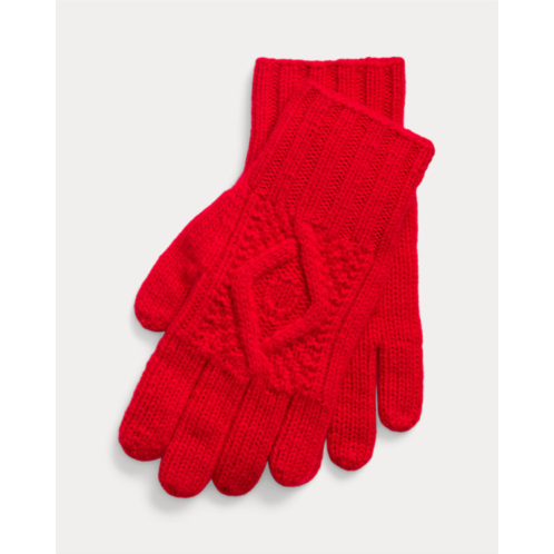 Polo Ralph Lauren Hand-Knit Cable Cashmere Gloves