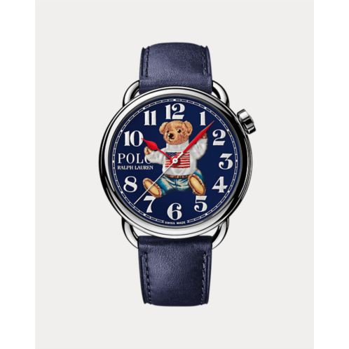 Polo Ralph Lauren 42 MM Sitting Polo Bear Steel Blue Dial