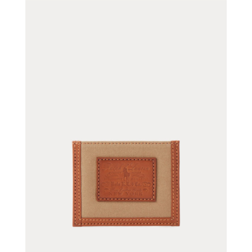 Polo Ralph Lauren Heritage Canvas & Leather Card Case