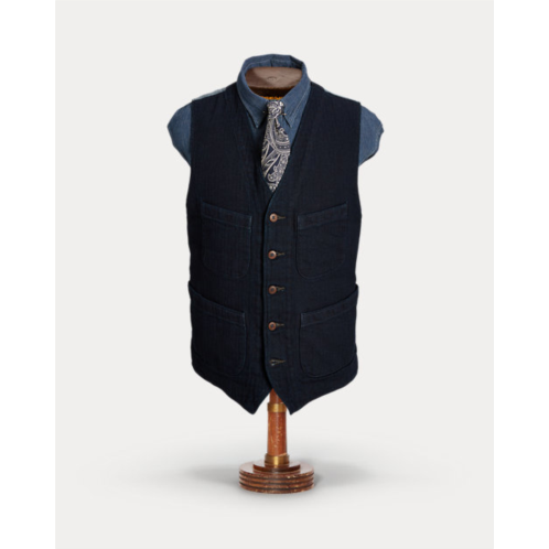 Polo Ralph Lauren Indigo Herringbone Vest