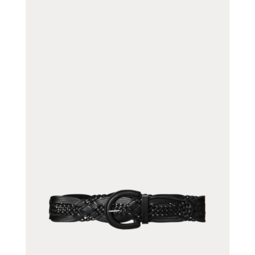 Polo Ralph Lauren Braided Leather Wide Belt
