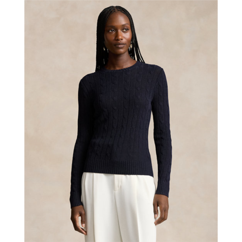 Polo Ralph Lauren Cable-Knit Cotton-Blend Crewneck Sweater